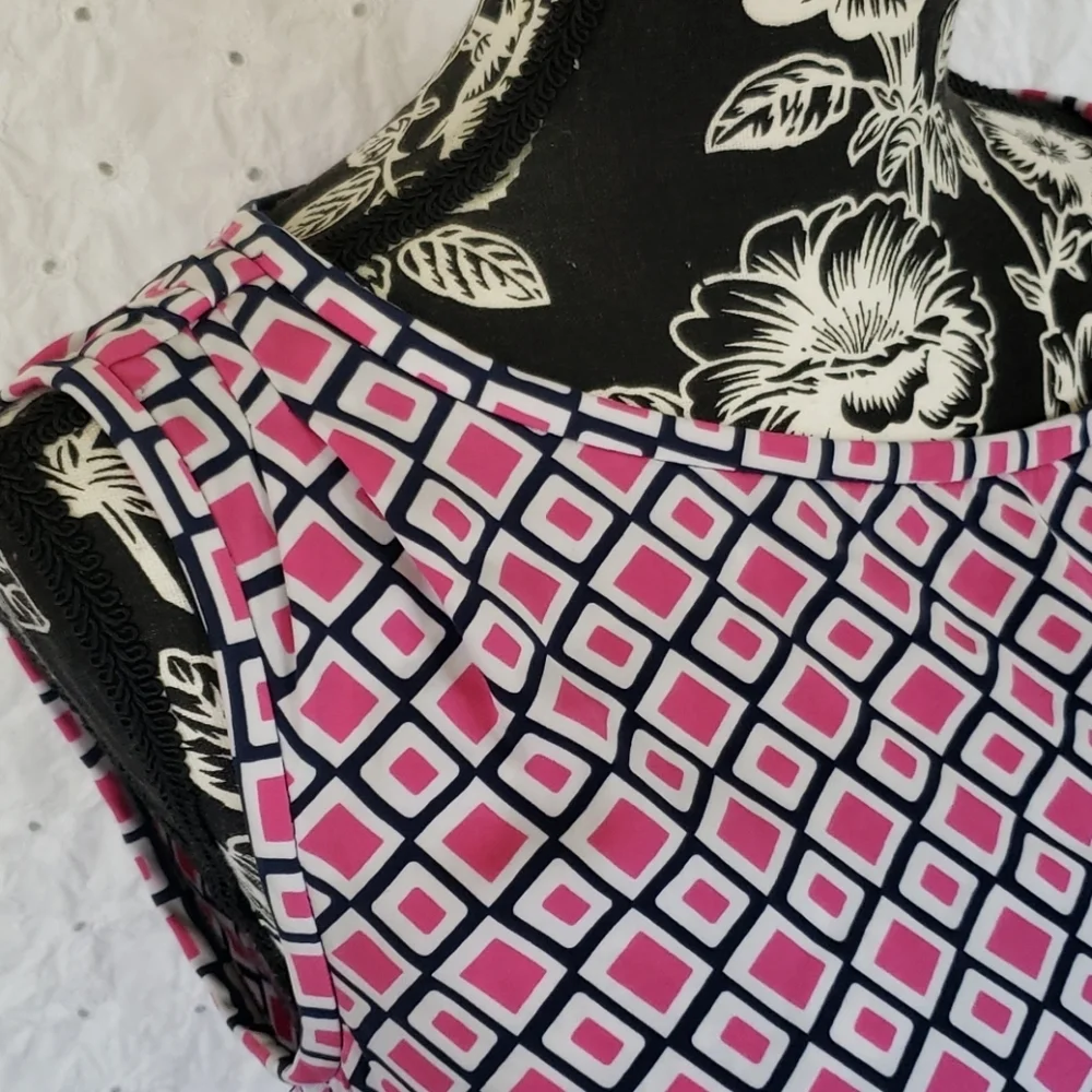 DVF faux wrap sleeveless dress size 0 - Picture 4 of 9